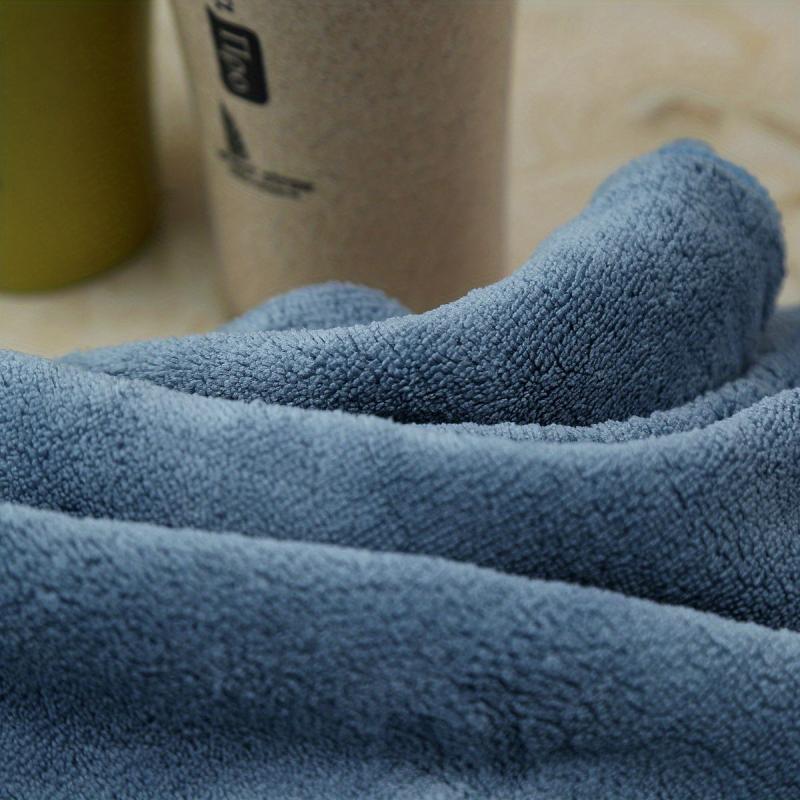 Embroidered Bath Towel Quick Dry Soft Solid Bath Sheet
