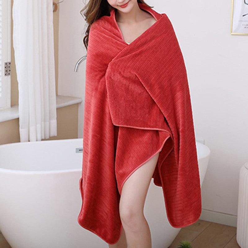 Soft Oversized Bath Towel Absorbent Plain Towel 170x89cm