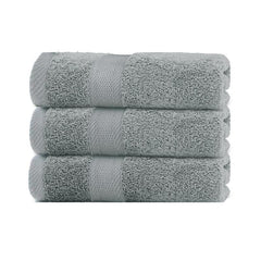 6pcs Hotel Hand Towel 34.8 x 73.66 cm Highly Absorbent Gray