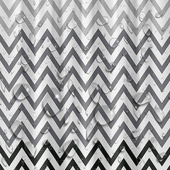 Wavy Plastic Shower Curtain with 12 Hooks - Waterproof and Mildew Proof
