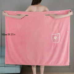 Women's Quick Drying Spa Wrap Towel Flower Pattern Bath Skirt