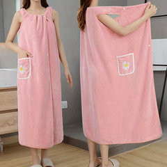 Women's Quick Drying Spa Wrap Towel Flower Pattern Bath Skirt