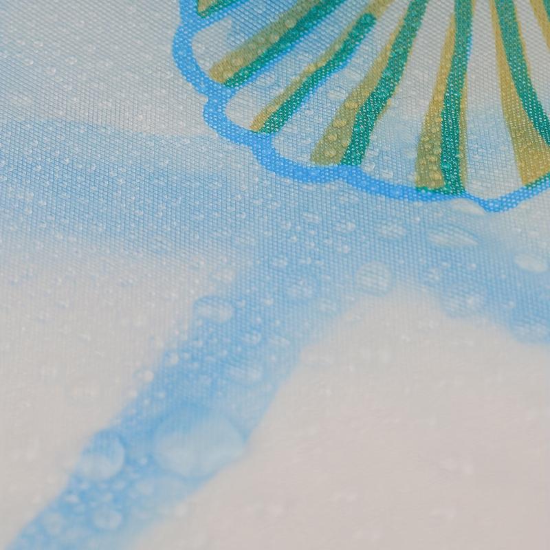 Starfish Shell Pattern Shower Curtain 70x86in
