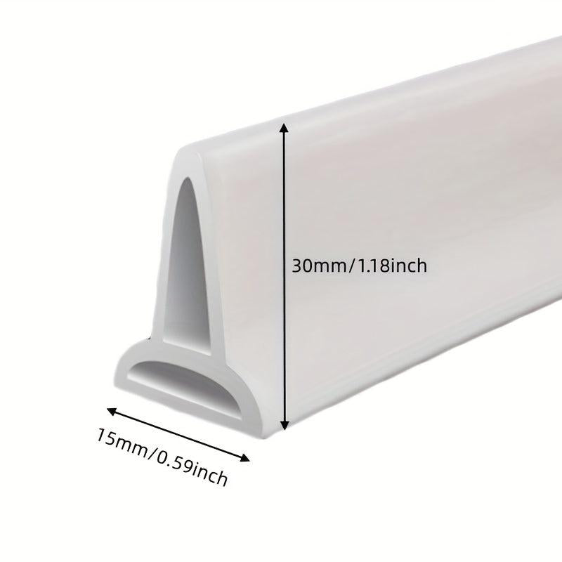 Soft Bathroom Water Stop Strip Shower and Bathtub Blocker