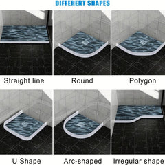Soft Bathroom Water Stop Strip Shower and Bathtub Blocker