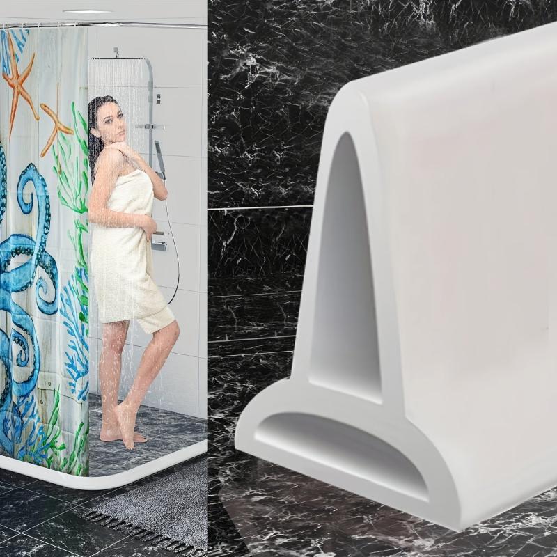 Soft Bathroom Water Stop Strip Shower and Bathtub Blocker