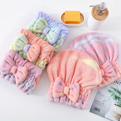 Women's Coral Fleece Hair Drying Cap - Quick Drying Shower Cap