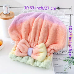 Women's Coral Fleece Hair Drying Cap - Quick Drying Shower Cap