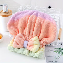 Women's Coral Fleece Hair Drying Cap - Quick Drying Shower Cap
