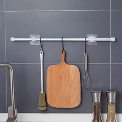 Adjustable Adhesive Curtain Rod Bracket for Shower Curtains