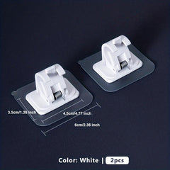 Adjustable Adhesive Curtain Rod Bracket for Shower Curtains