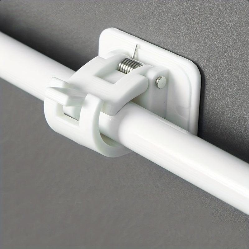 Adjustable Adhesive Curtain Rod Bracket for Shower Curtains