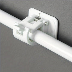 Adjustable Adhesive Curtain Rod Bracket for Shower Curtains