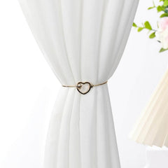 1pc Heart Curtain Buckle Metal Curtain Clip For Home Decoration