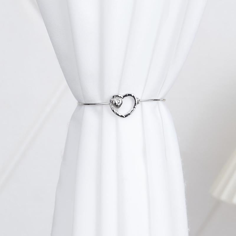 1pc Heart Curtain Buckle Metal Curtain Clip For Home Decoration