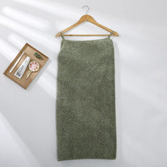 Women's Polyester Coral Velvet Strap Bath Towel
