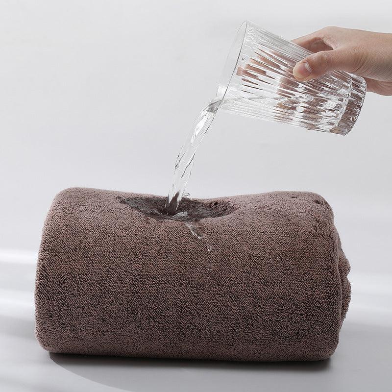 Women's Polyester Coral Velvet Strap Bath Towel