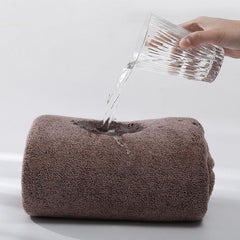 Women's Polyester Coral Velvet Strap Bath Towel
