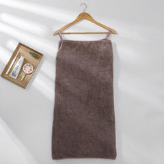 Women's Polyester Coral Velvet Strap Bath Towel