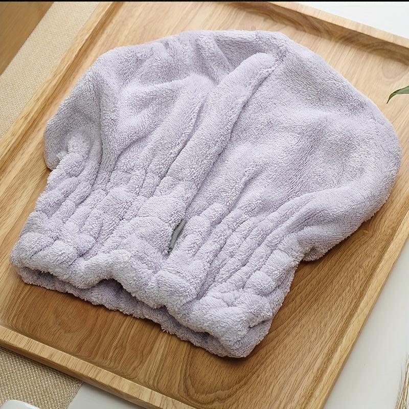 Women's Microfiber Hair Drying Cap Thickened Towel