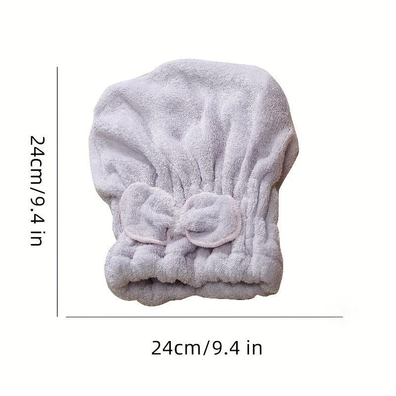 Women's Microfiber Hair Drying Cap Thickened Towel