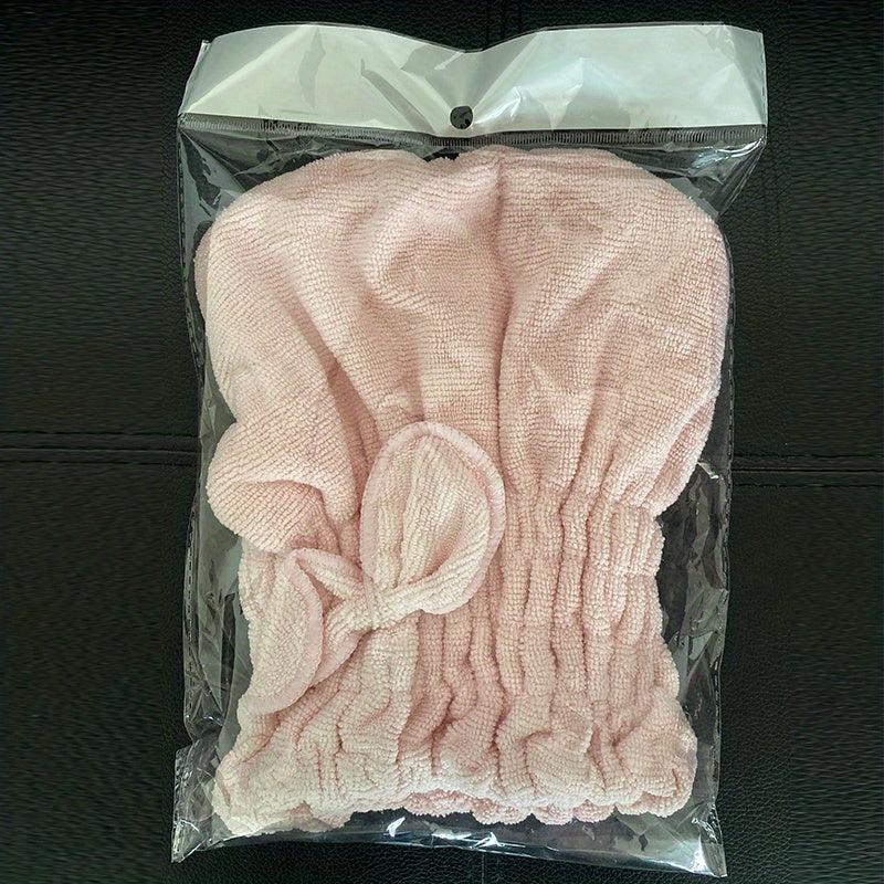 Women's Microfiber Hair Drying Cap Thickened Towel