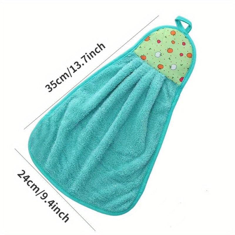 Coral Fleece Hanging Towel Quick Drying Soft Absorbent Towel
