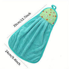 Coral Fleece Hanging Towel Quick Drying Soft Absorbent Towel
