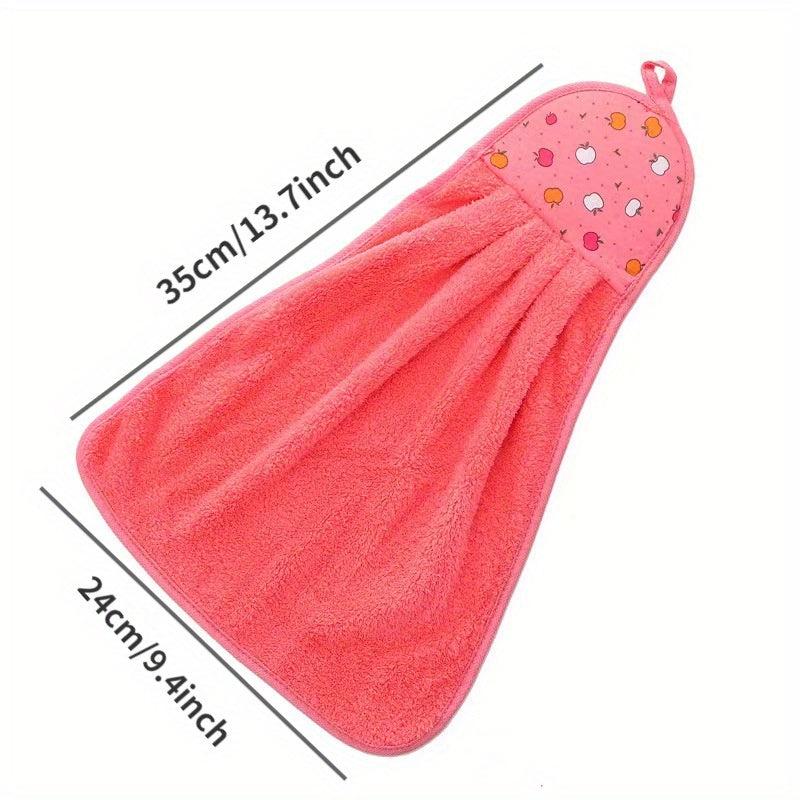 Coral Fleece Hanging Towel Quick Drying Soft Absorbent Towel