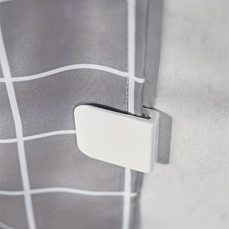 4pcs Shower Curtain Clip Anti Splash Self Adhesive Bathroom Accessories