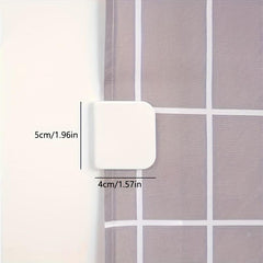 4pcs Shower Curtain Clip Anti Splash Self Adhesive Bathroom Accessories