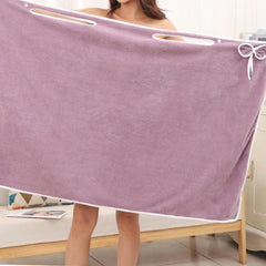Soft Coral Velvet Bath Skirt Quick Drying Bathrobe