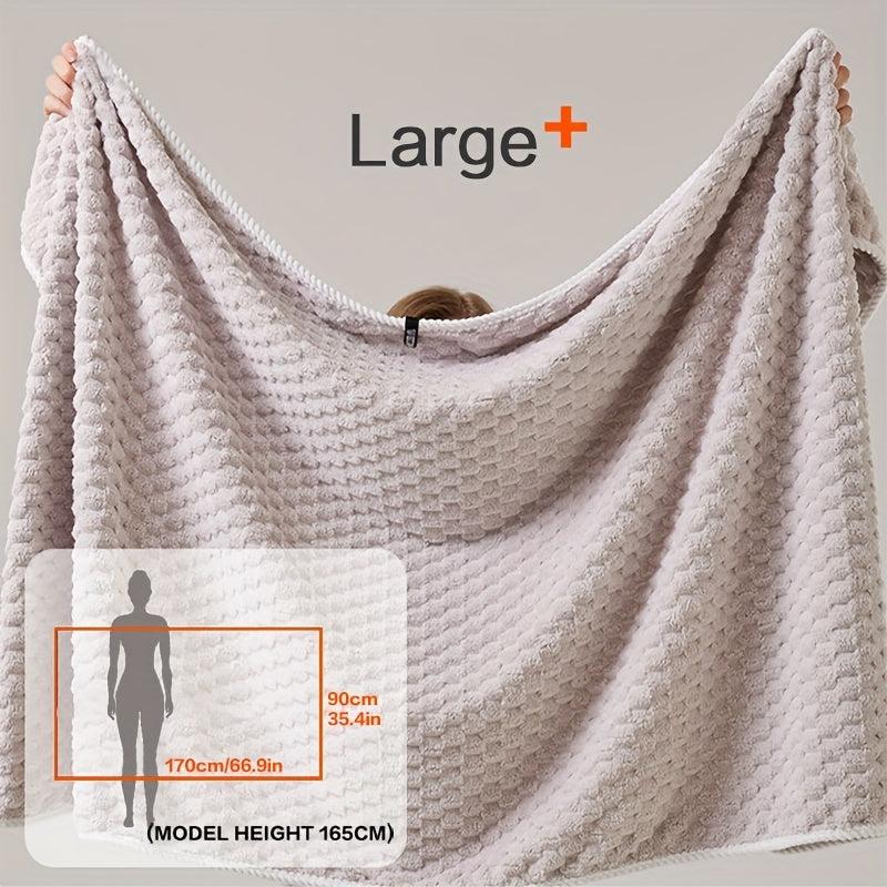 Large Microfiber Bath Towel for Adults Quick Dry Soft Bathroom Towel