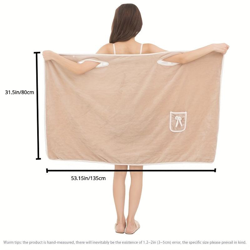 Women's Coral Velvet Bathrobe for Spa and Home Use