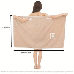 Women's Coral Velvet Bathrobe for Spa and Home Use