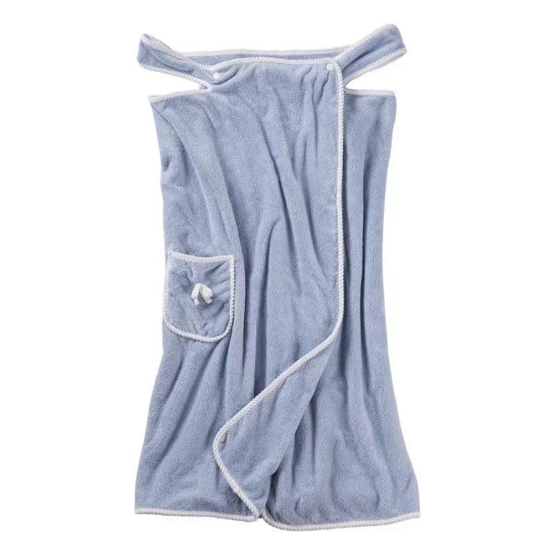 Women's Coral Velvet Bathrobe for Spa and Home Use
