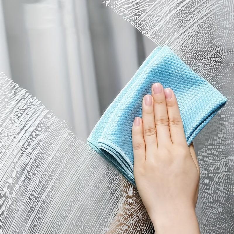10pcs Microfiber Cleaning Dish Towels Reusable Kitchen Rags