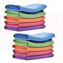10pcs Microfiber Cleaning Dish Towels Reusable Kitchen Rags