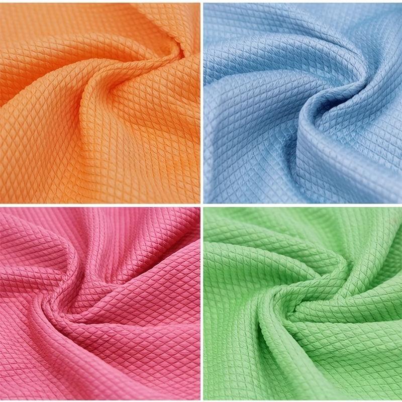10pcs Microfiber Cleaning Dish Towels Reusable Kitchen Rags