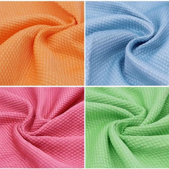10pcs Microfiber Cleaning Dish Towels Reusable Kitchen Rags