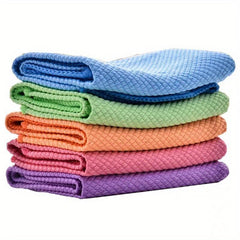 10pcs Microfiber Cleaning Dish Towels Reusable Kitchen Rags