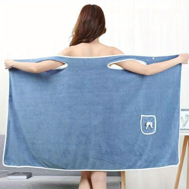 Bowknot Coral Velvet Bath Skirt for Adults Water Absorption Quick Drying