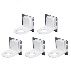5pcs Wall Shampoo Rack Self Adhesive Shower Gel Hook Soap Holder