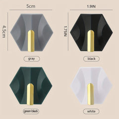 4pcs Bathroom Towel Hook Strong Adhesive Clothes Hanger Bedroom Wardrobe Hook