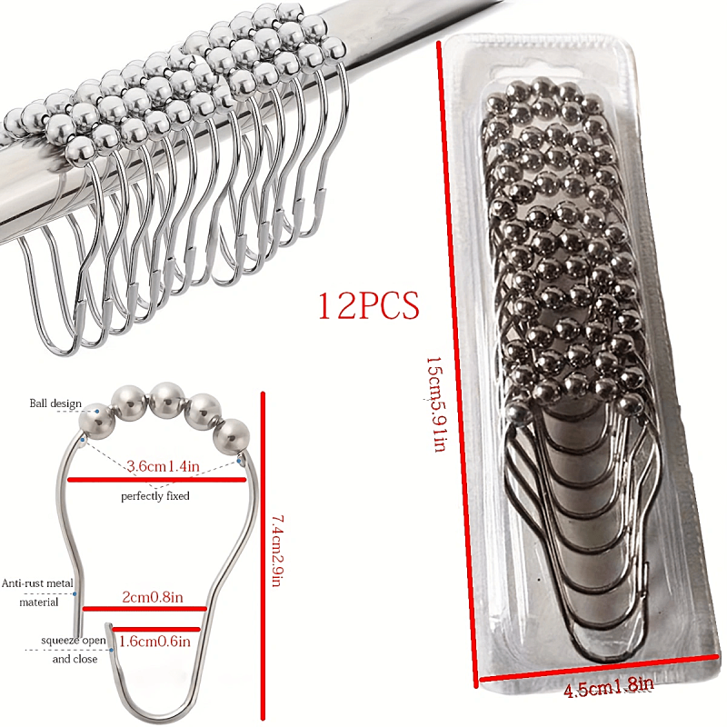 Thick Coated Telescoping Shower Curtain Rod No Drilling