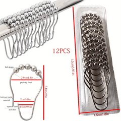 Thick Coated Telescoping Shower Curtain Rod No Drilling