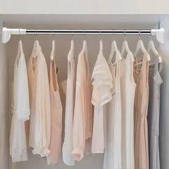 Thick Coated Telescoping Shower Curtain Rod No Drilling
