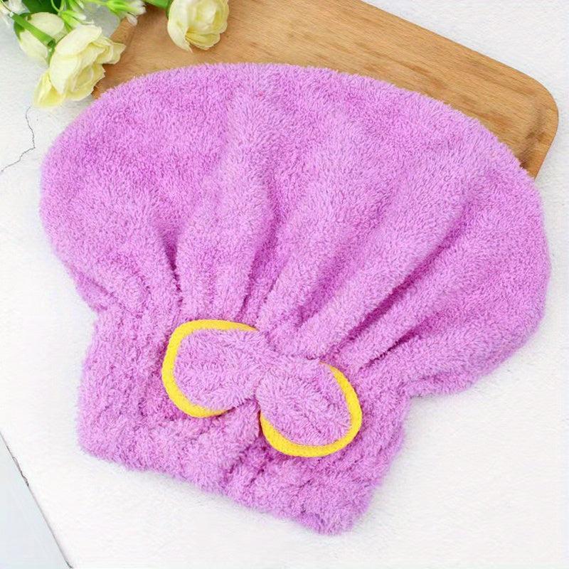 Elastic Strap Hair Drying Cap, Quick Drying Turbans For Wet Hair
