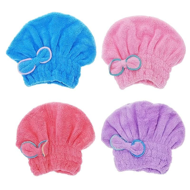 Elastic Strap Hair Drying Cap, Quick Drying Turbans For Wet Hair