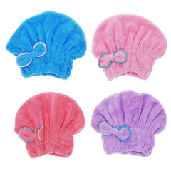 Elastic Strap Hair Drying Cap, Quick Drying Turbans For Wet Hair